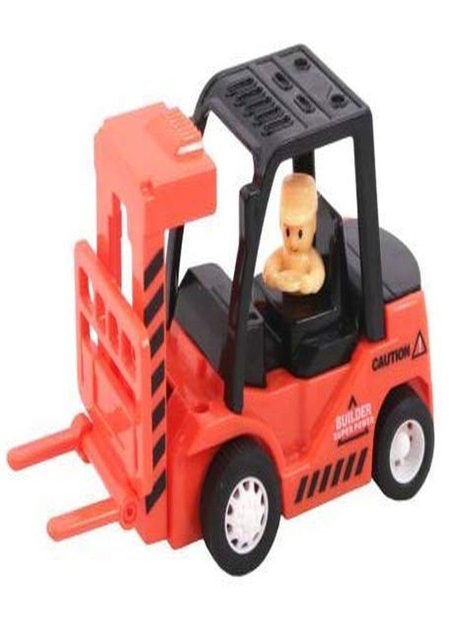 TEMSON Friction Powered Push and Go Construction Toy for Kids- Multi Color